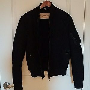 burberry shearling bomber jacket mens